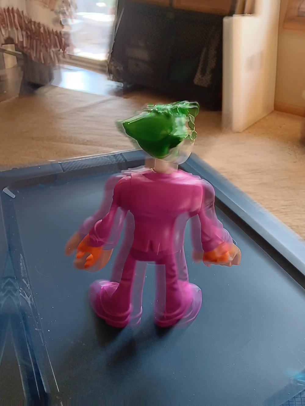 Kids Joker Action Figure Toy - Pink and Green 10 Inches Tall